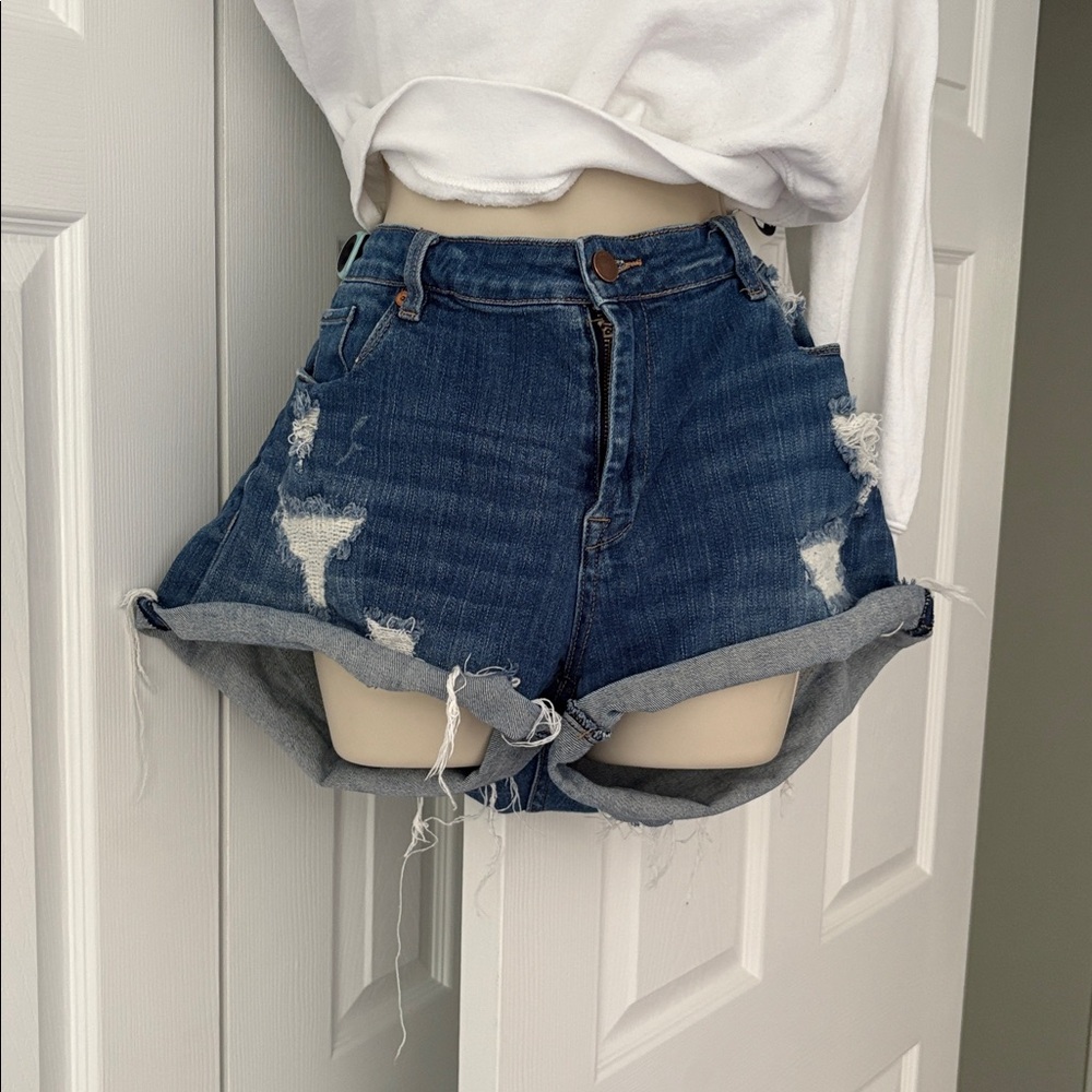 Blank NYC Distressed Denim Shorts